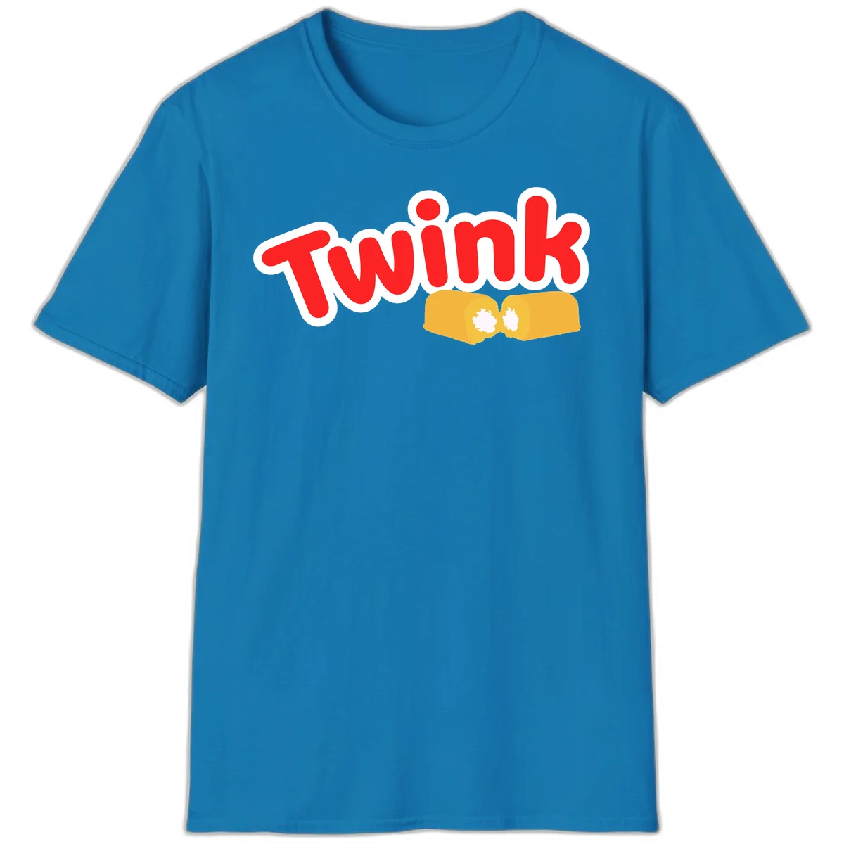 Red 'Twink' text with white outline above two yellow fists bumping together with white highlights, comic book style pride design in Sapphire