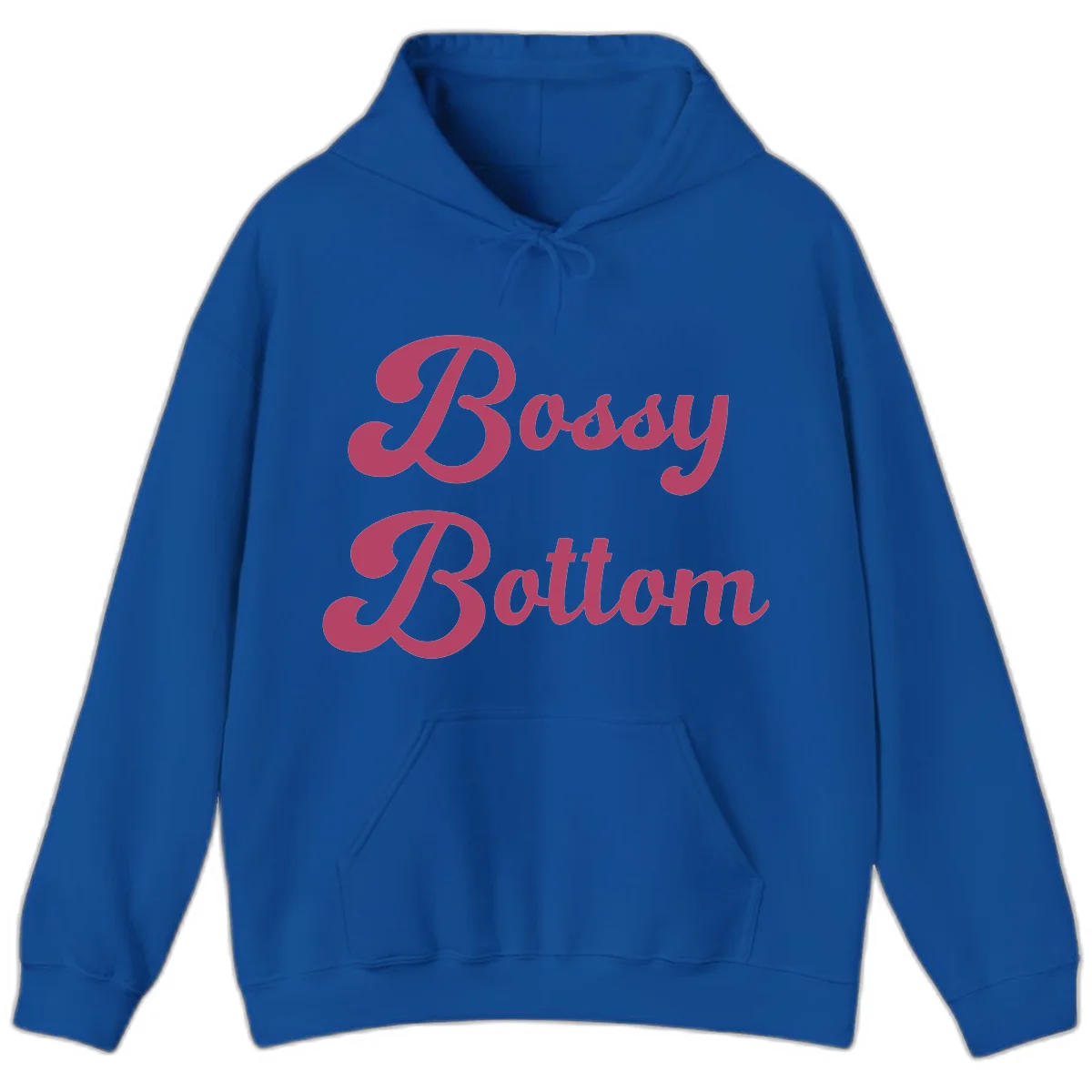 Body Rocking pride design in pink lettering with flowing, decorative typography on gray background in Royal