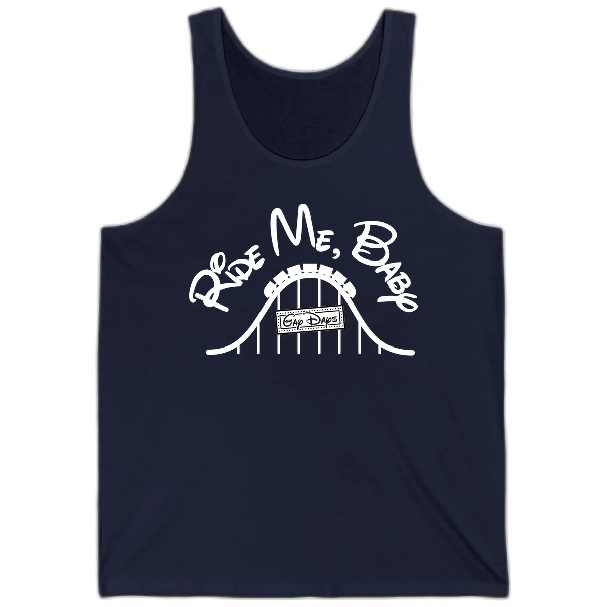 Nautical ship wheel design with 'Once More Into The Gap Days' text and wavy water elements for adventure-themed apparel in Navy