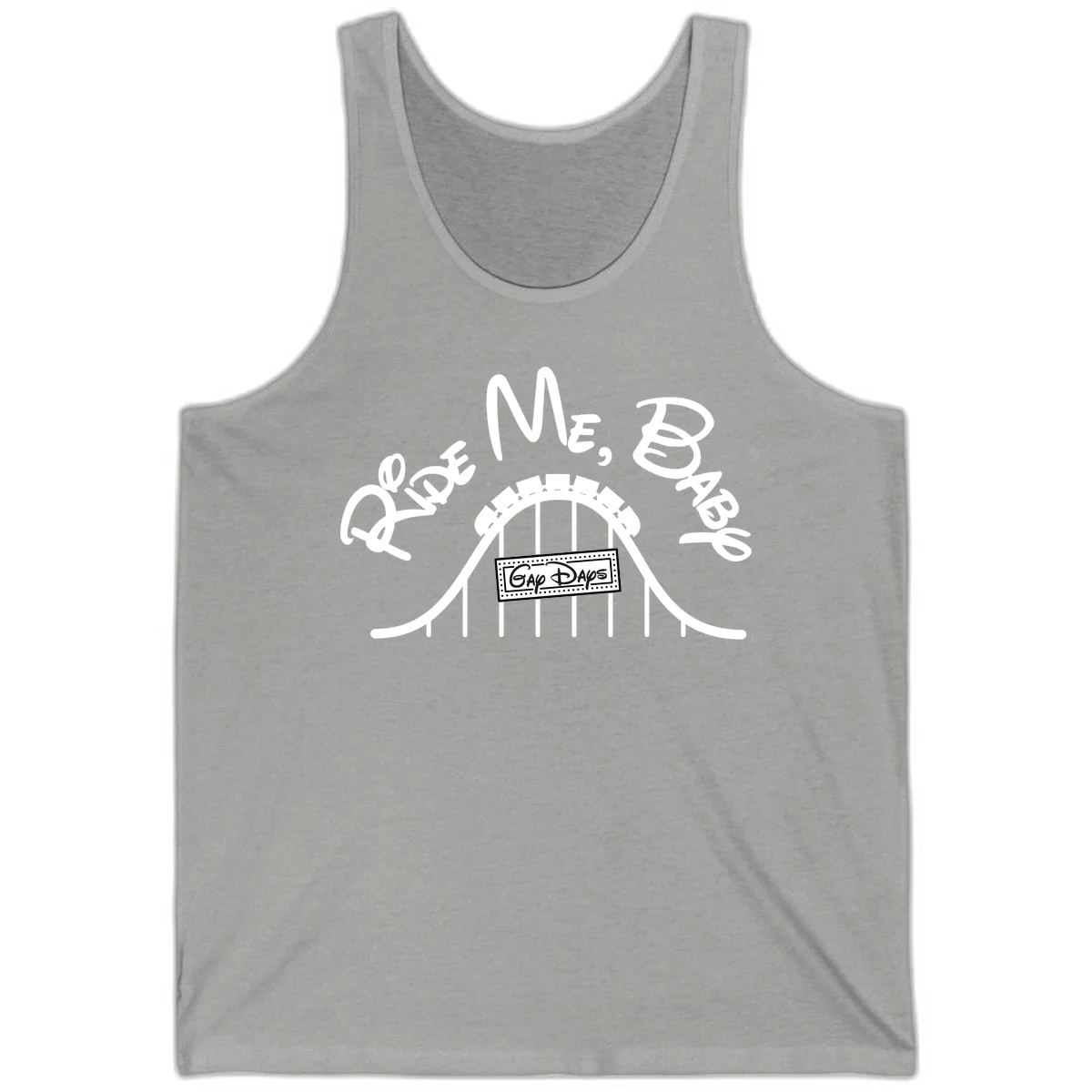 Nautical ship wheel design with 'Once More Into The Gap Days' text and wavy water elements for adventure-themed apparel in Athletic Heather